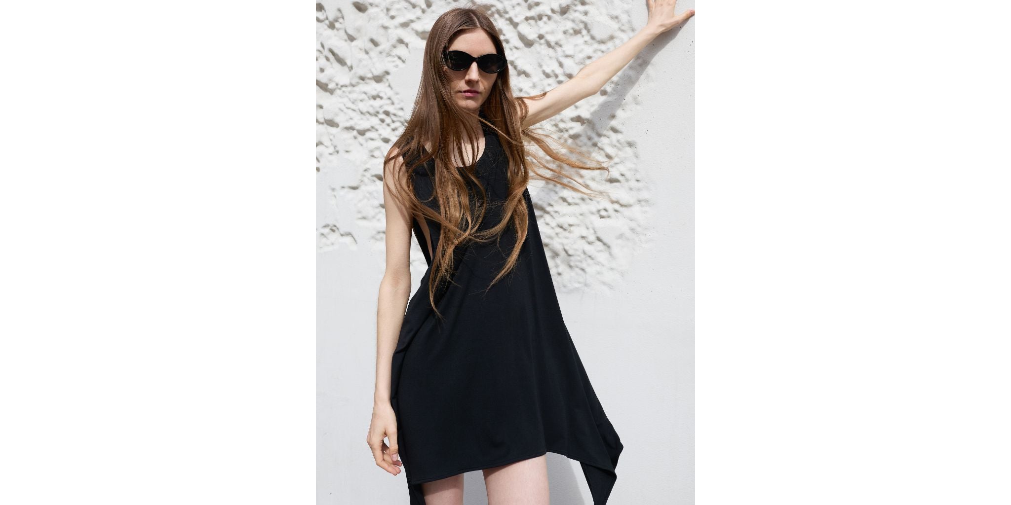 Magata SS24 Berlin campaign short black dress jersey