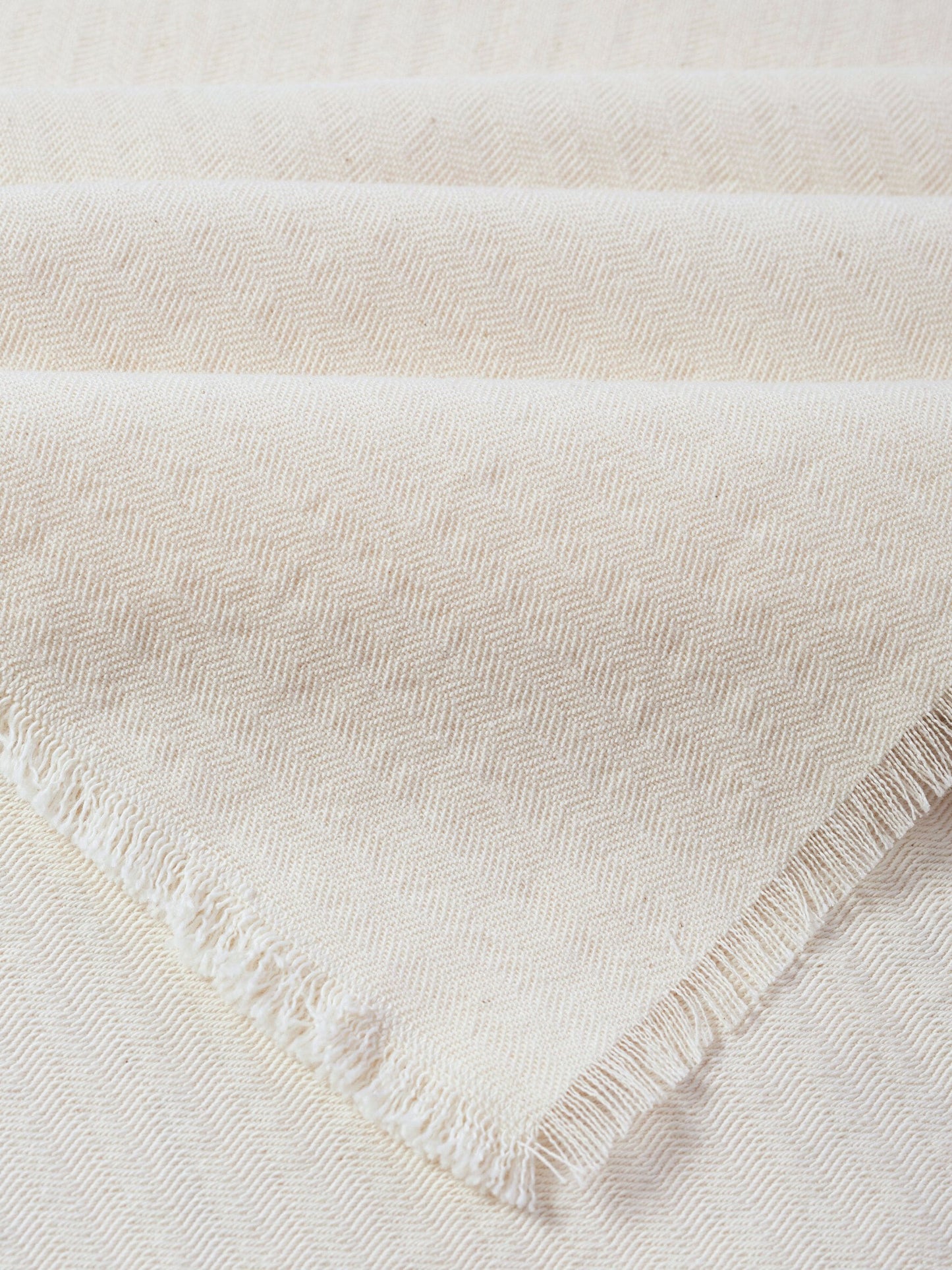 Fringed cotton cupro shawl