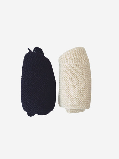 hand-knitted silk wool balaclava